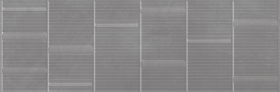 875 Плитка Eurotile Continuo Eurotile Грэй рельеф мелкие линии 32.5x100